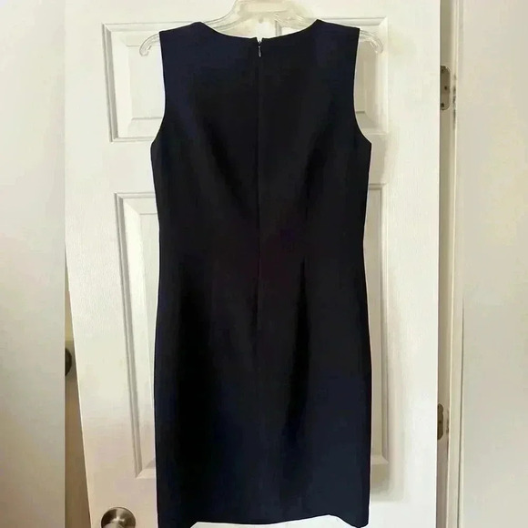 Charter Club Navy Knee-Length Sleeveless Sheath Dress - Picture 4 of 5